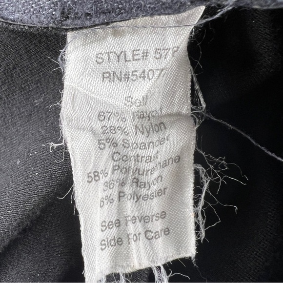 MEDIUM CABI BLACK FAUX LEATHER MOTO LEGGINGS  GOTH STRETCH PULL ON STYLE - Picture 8 of 10